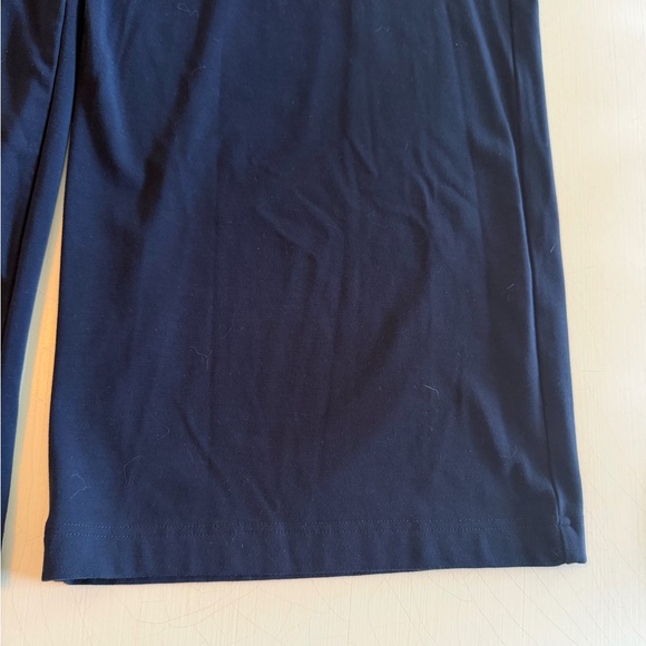 Cozy Earth Women's Bamboo Stretch-Knit Wide Leg Pant Navy Blue XL - Picture 6 of 11